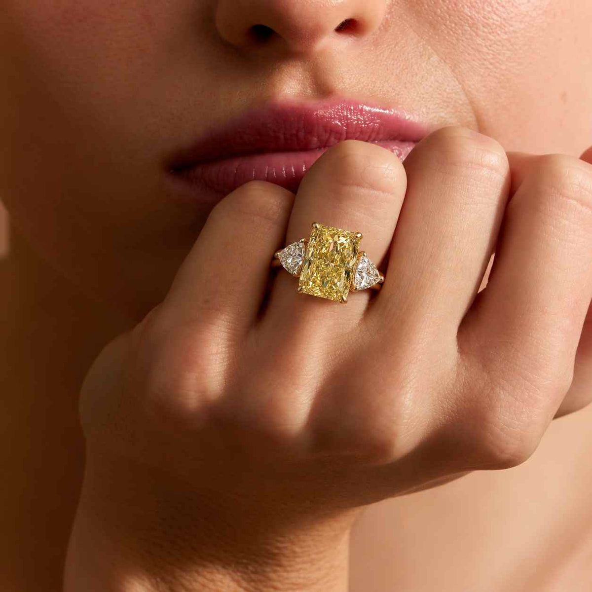 3.00ct igi certified radiant cut lab grown diamond engagement ring, 14k gold radiant diamond anniversary ring

