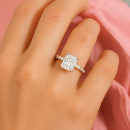 Radiant Cut Lab Grown Diamond For Beautiful Engagement Ring Or Pendant Handcrafted CVD Diamond Gift For Bride