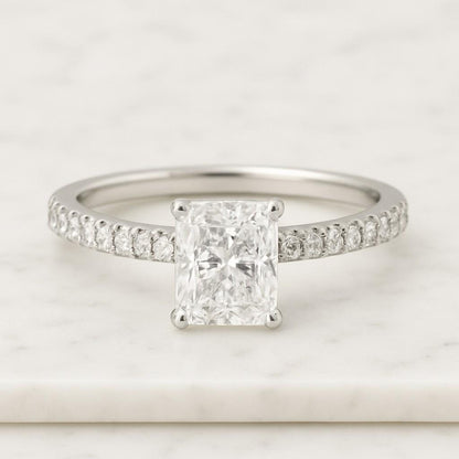 Radiant Cut Lab Grown Diamond For Beautiful Engagement Ring Or Pendant Handcrafted CVD Diamond Gift For Bride Anniversary Gift