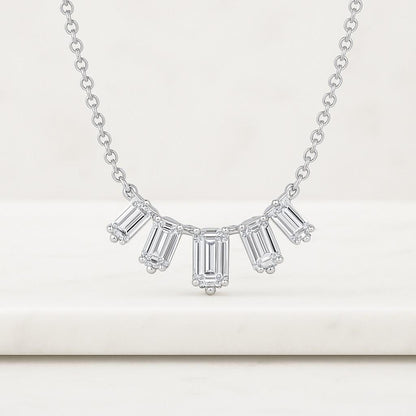 Radiant Lab Grown Diamond Solitaire Necklace