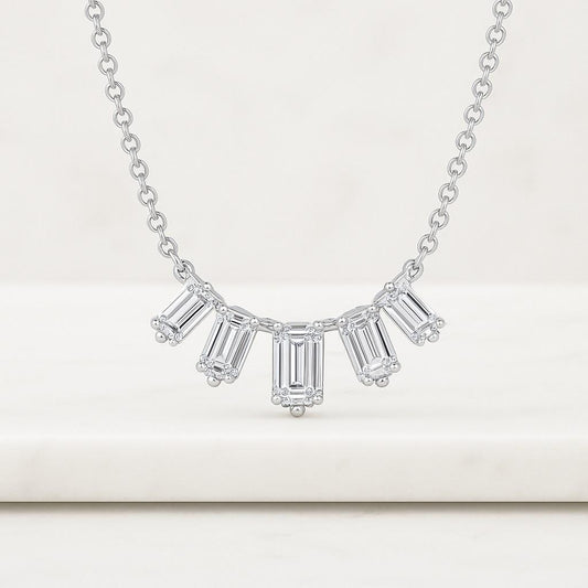 Radiant Lab Grown Diamond Solitaire Necklace