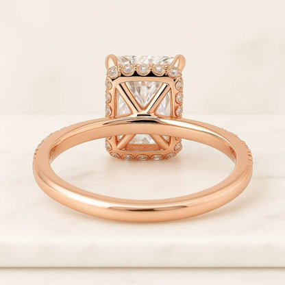 Real Lab Grown Diamond Engagement Ring IGI Certified Diamond Proposal Ring Radiant Cut Diamond Ring