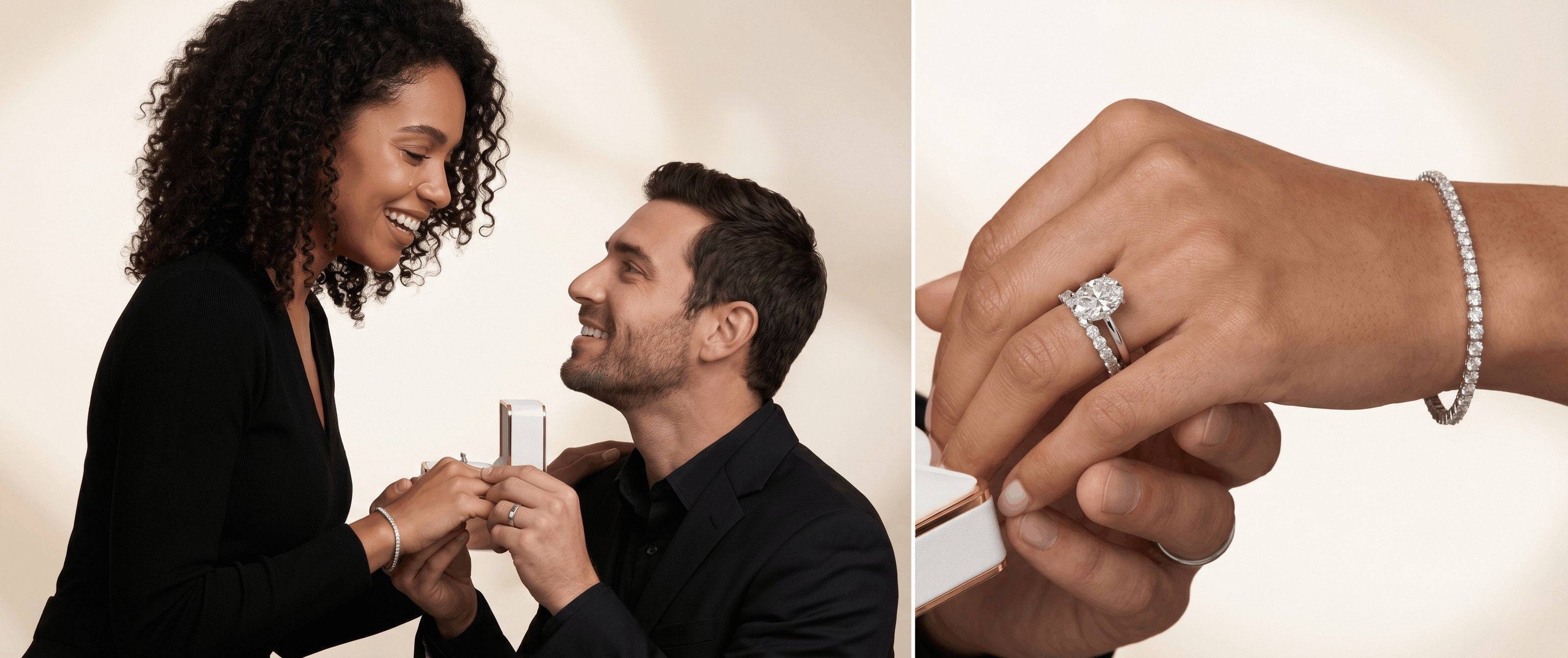 Real Couple Proposed Labgrown Diamond by Luxurian Jewels