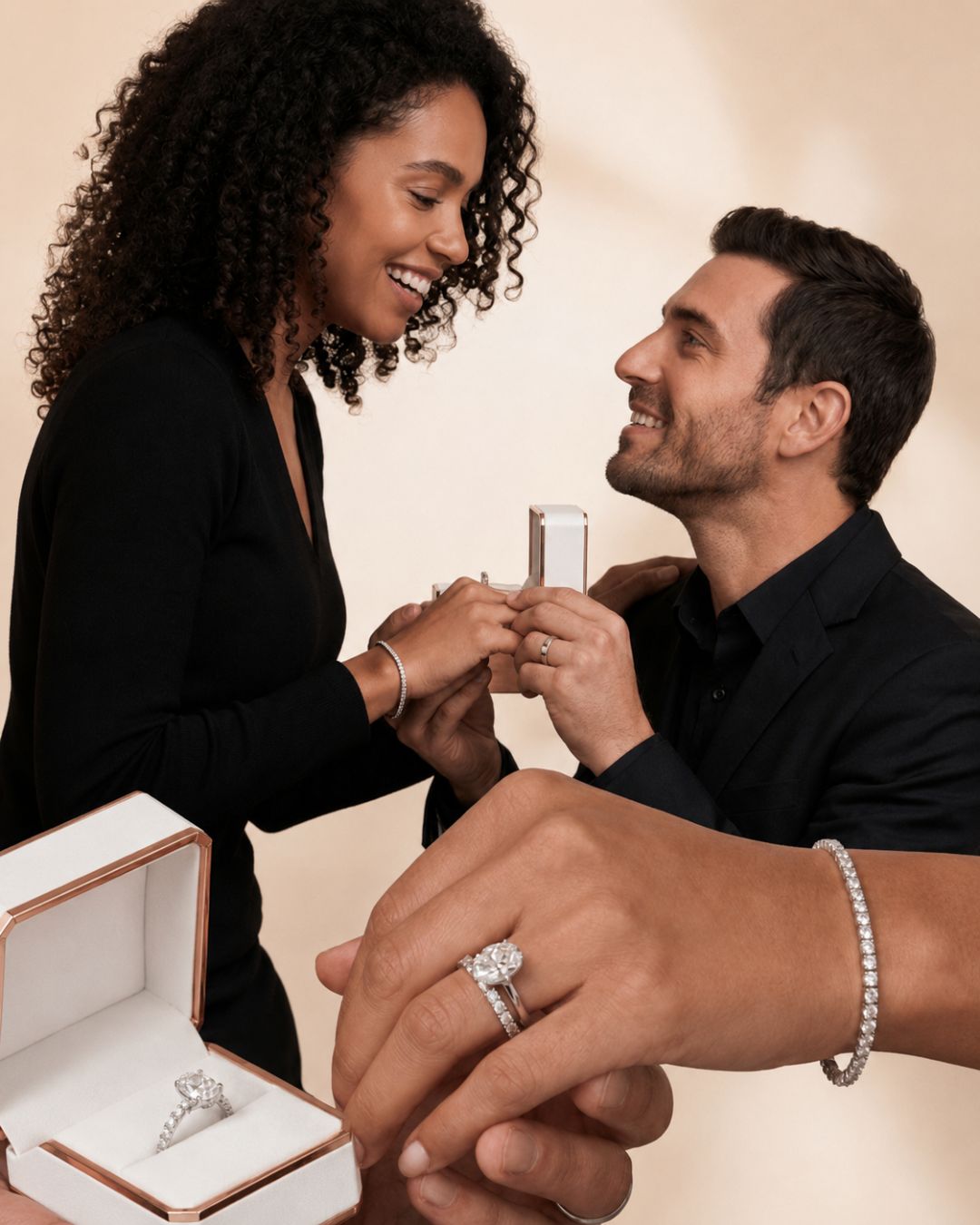 Real Couple Proposed Labgrown Diamonds