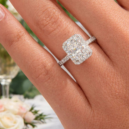 Real Lab Created Diamond Ring With IGI Certificate