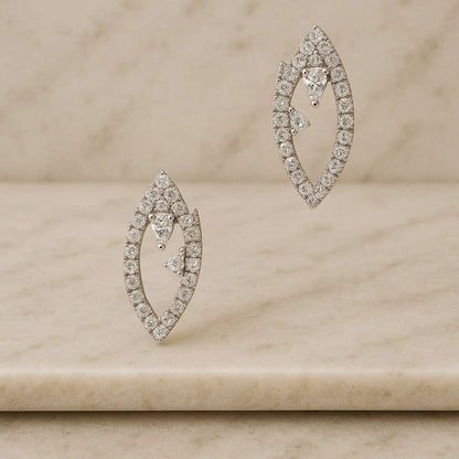 Real Lab Created Diamond Wedding Ring Full Eternity Ring Marquise & Round Diamond Band Unique Anniversary Ring for Wife Best Birthday Gift