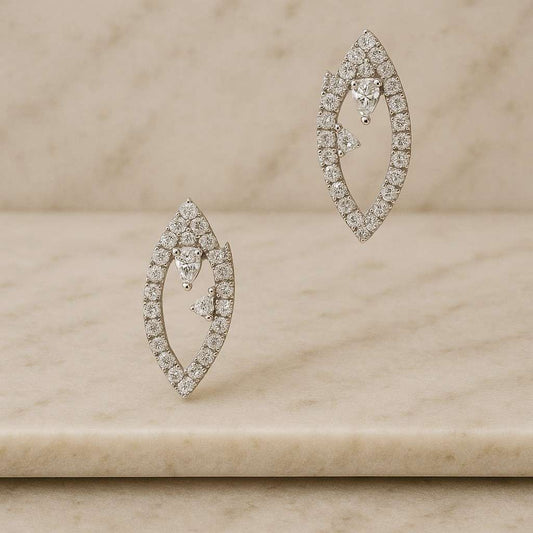 Real Lab Created Diamond Wedding Ring Full Eternity Ring Marquise & Round Diamond Band Unique Anniversary Ring for Wife Best Birthday Gift