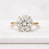 Round Solitaire Lab Grown Diamond Engagement Ring Anniversary Gift