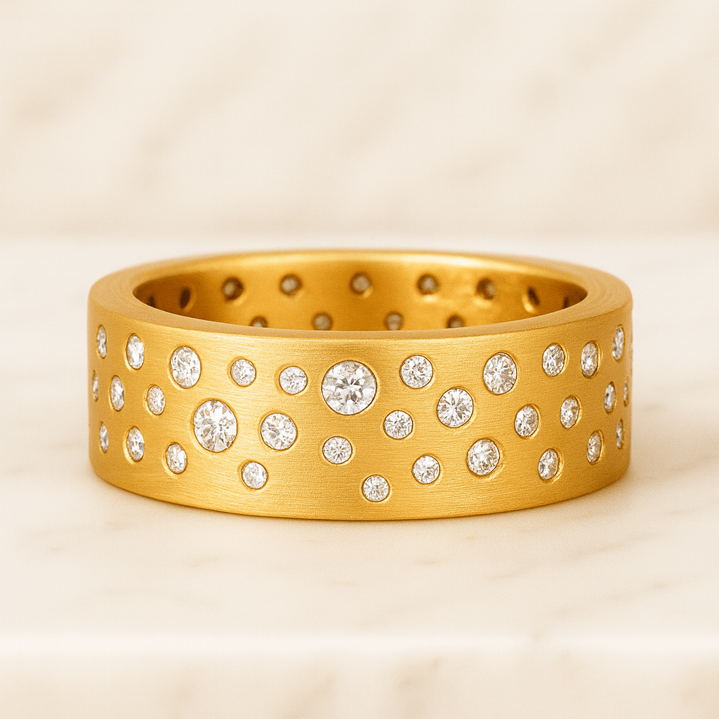 Real Lab Grown Diamond Marquise Bridal Stacking Ring