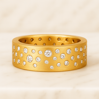 Real Lab Grown Diamond Marquise Bridal Stacking Ring