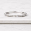 Round Cut Lab Grown Diamond Half Eternity Ring