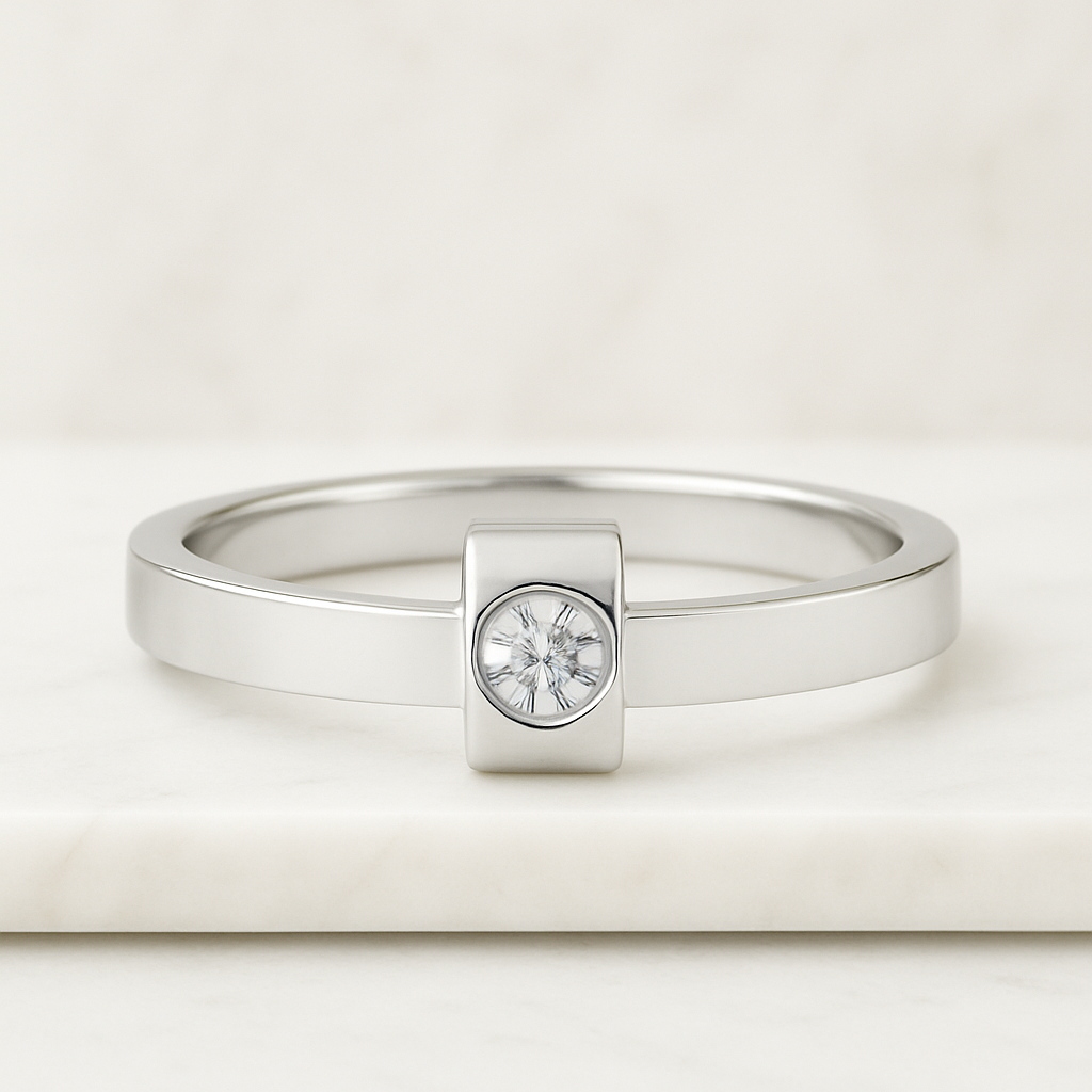 Real Lab Grown Diamond Ring Wedding Ring for Her Split Shank Ring Anniversary Gift
