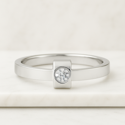 Real Lab Grown Diamond Ring Wedding Ring for Her Split Shank Ring Anniversary Gift