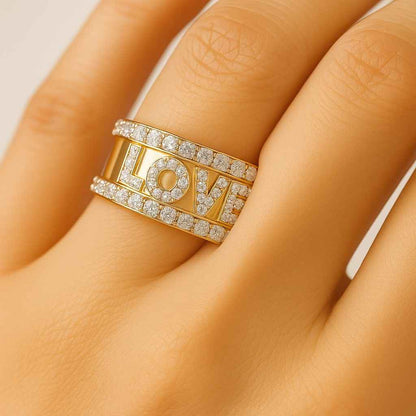 Romantic Wedding Ring, Unique Anniversary Gift, Maude