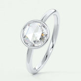Rose Cut White Diamond Ring