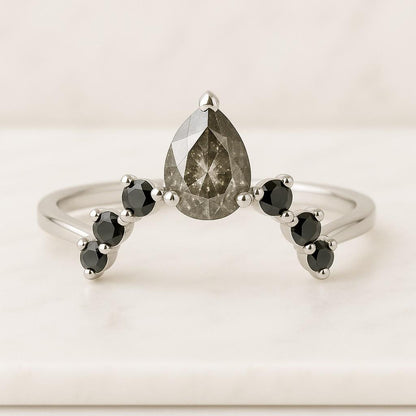 Round 1.57 Carat Lab-Grown Diamond Half Eternity Ring 14k White Gold Ring