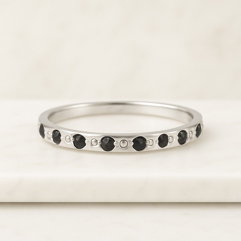 Round Brilliant Cut Lab Grown Diamond Band 14K Gold Lab Diamond Wedding Band