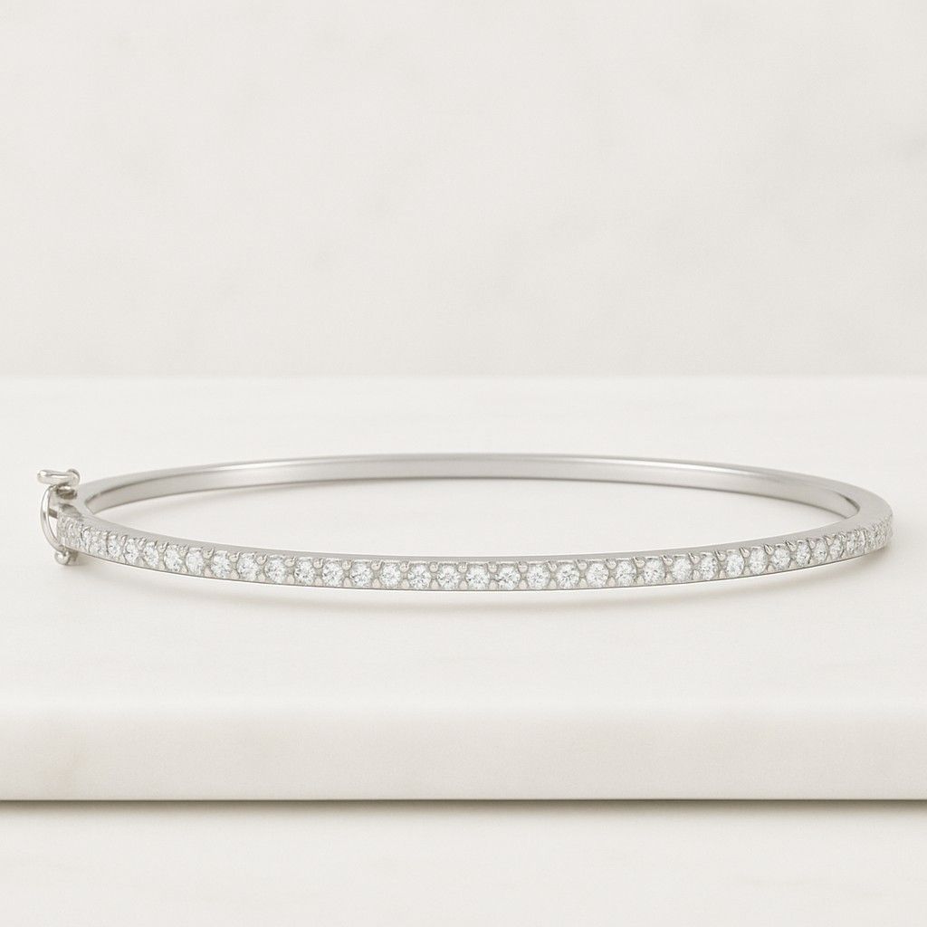 Diamond Tennis Bracelet 14k Gold Moissanite Tennis Bracelet Round Cut Moissanite Tennis Bracelet