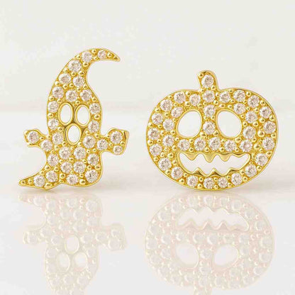 Round Cut Lab Diamond Cluster Fan Earrings Modern Fan Style Statement Earring