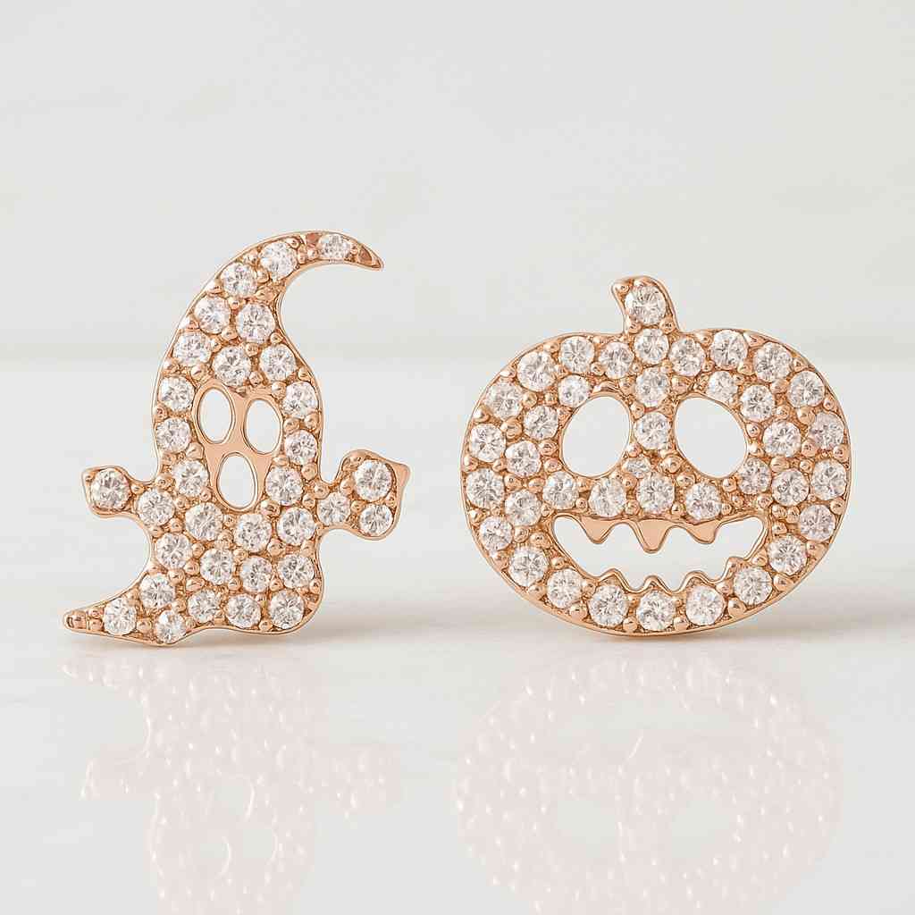 Round Cut Lab Diamond Cluster Fan Earrings, Modern Fan Style Statement Earring