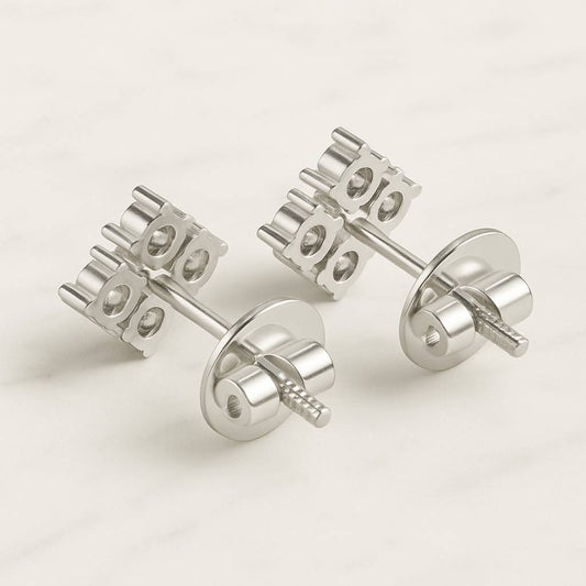 Round Cut Lab Grown Diamond Solitaire Halo Engagement Ring Flower Basket With Prong Set Ring