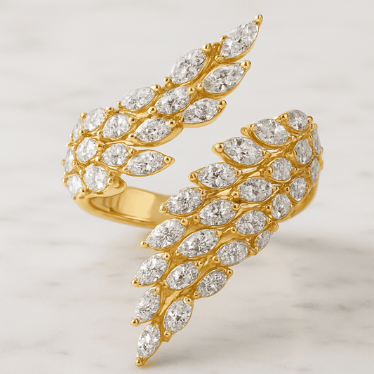 Round Cut Colourless Moissanite Engagement Ring Split Shank Ring 14K Solid White Gold Hidden Halo Ring Brilliant Cut Moissanite Ring