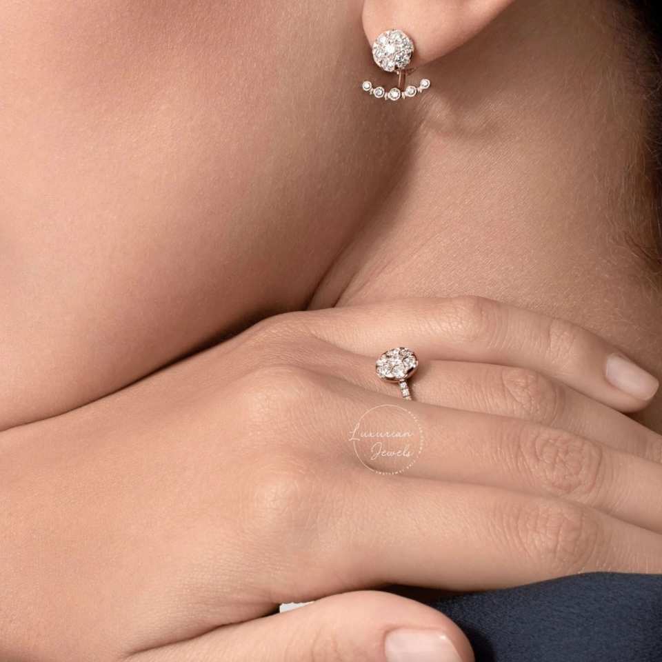 Round Diamond Cluster Ring