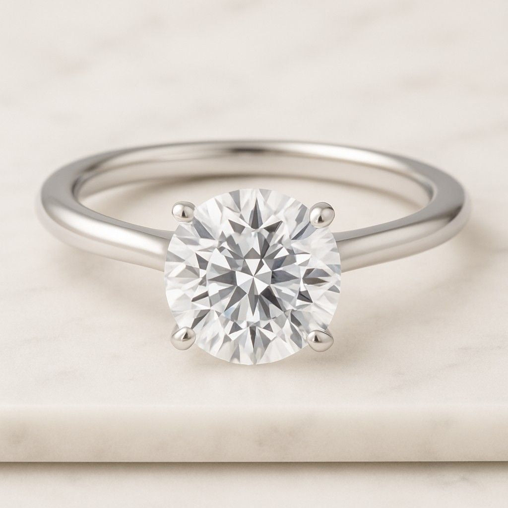 Oval Cut CZ Solitaire Engagement Ring travel ring Two Tone Yellow Gold vermeil and White Gold Silver Ring