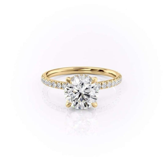 Round Diamond Half Enternity Diamond Ring