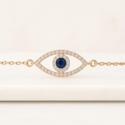 Faceted flat teardrop quartz gemstones pendant inlaid evil eye zircon charms for jewelry