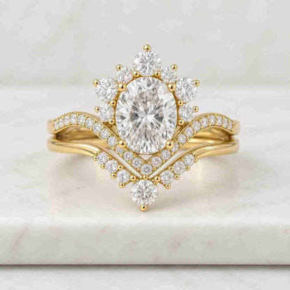 Round Brilliant Cut Lab Diamond Engagement Ring in 14k/18k Gold, Toi et Moi ring Engagement Ring, Aquamarine Pear