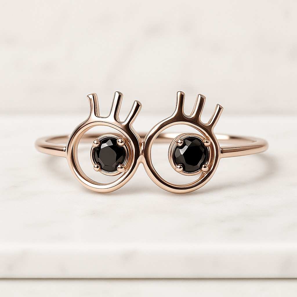 Round Brilliant Cut Lab Grown Diamond Engagement Ring, Hidden Halo Solitaire Ring, Dainty Pave Band, 14K Gold Ring