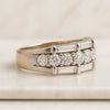Round and Baguette Cut Diamond Wedding Band