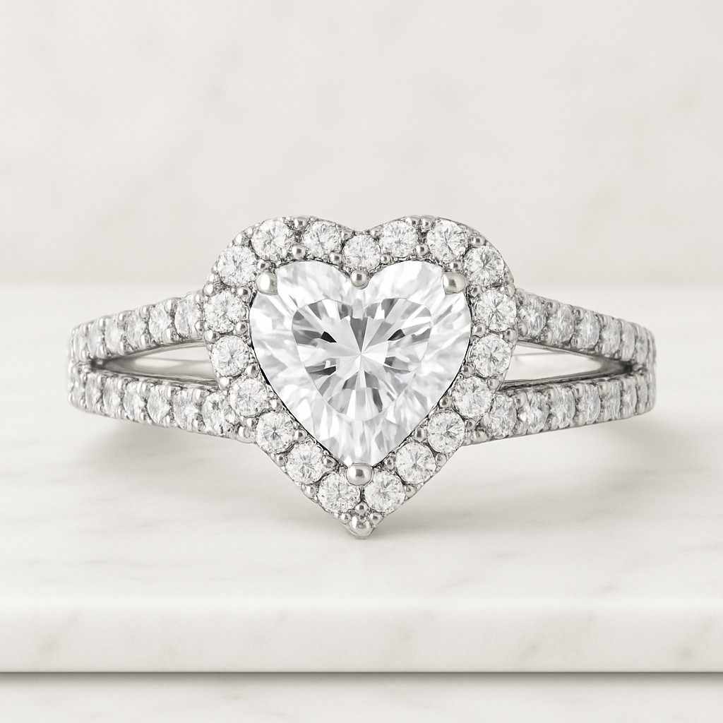 round brilliant diamond ring set solitaire wedding ring set for