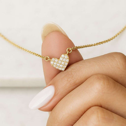 Round Brilliant Ideal Cut Diamond Solitaire Pendant with 18 inch Chain