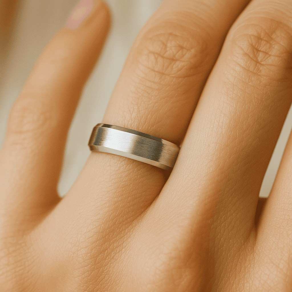 Round Cut CVD Diamond Open Cuff Ring Minimalist Stacking Ring Gift For Her