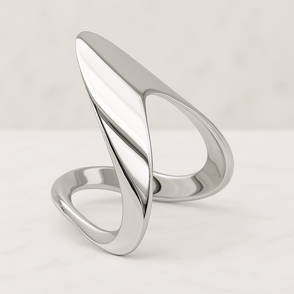 Round Cut Colorless Moissanite Wedding Ring Diamond Sea Waves Ring Dainty Ocean Wave Beach Ring 14K Solid Yellow Gold Anniversary Ring