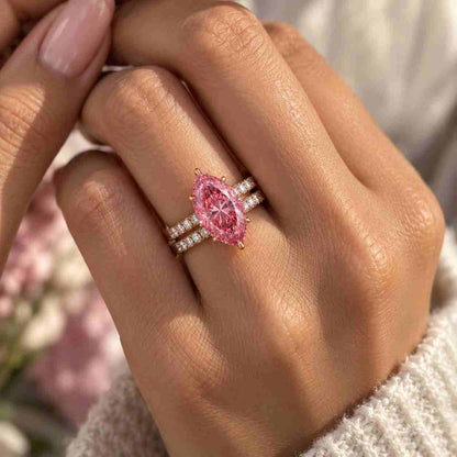 Round Cut Curved Band Lab Grown Diamond Engagement Ring with Side Pave Diamonds | Stackable | IGI Certified | Gift for her

