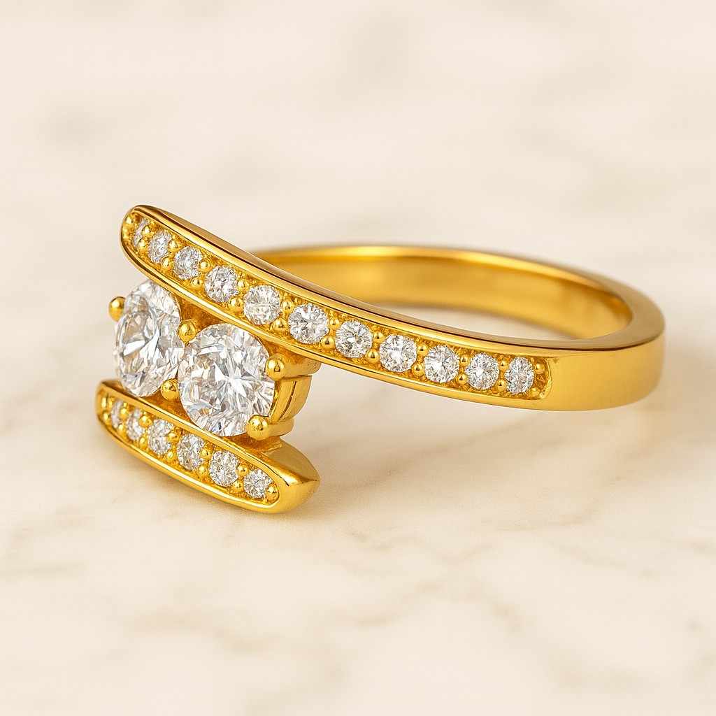 Round Cut Diamond Anniversary Ring Genuine Lab Grown Diamond Ring Birthday