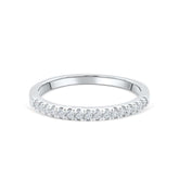 Round Cut Diamond Minimalist Wedding Band