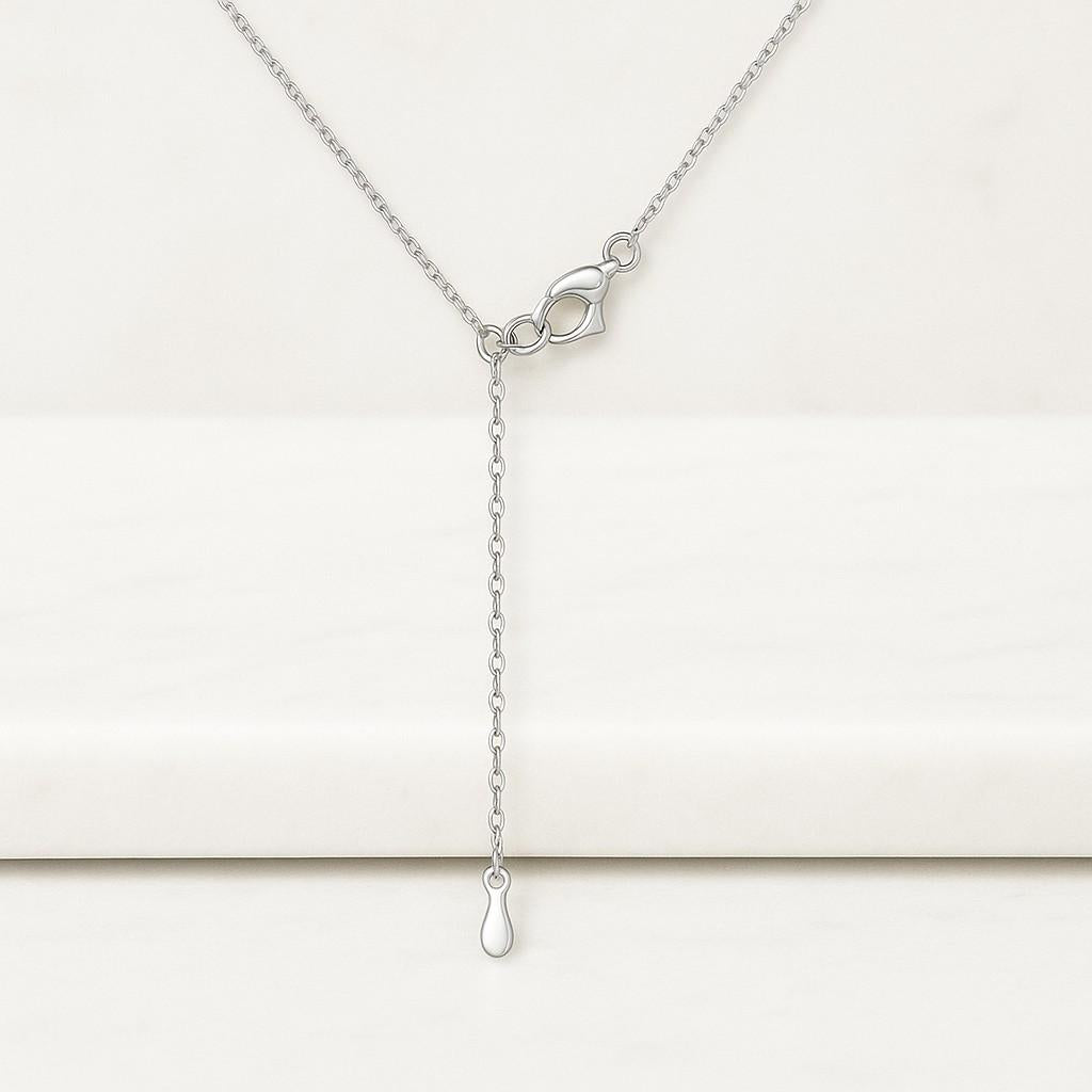 Round Cut Diamond Pendant Necklace, Diamond Halo Set Pendant With Charm Chain