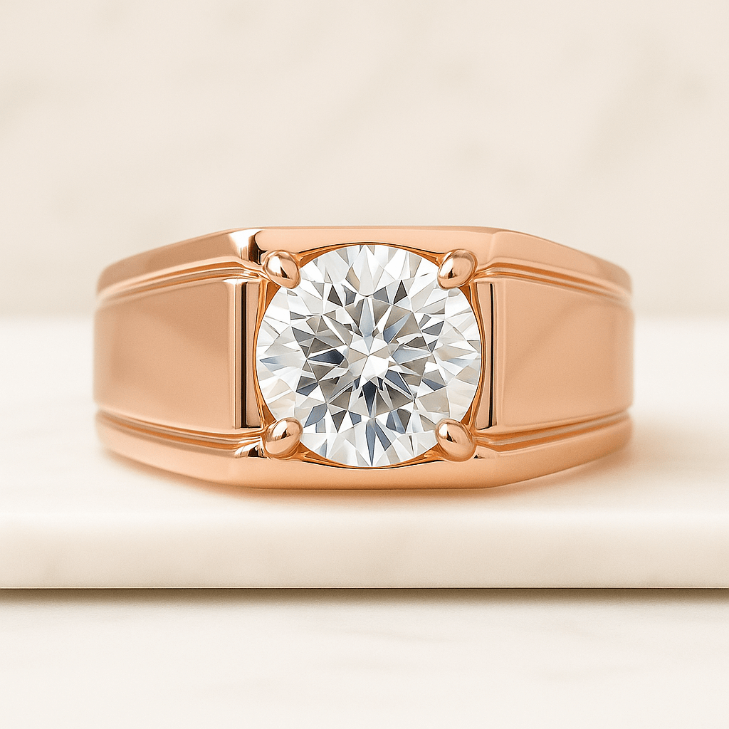 Round Cut Diamond Stacking Ring Minimalist Stackable Ring for Women Anniversary Gifts