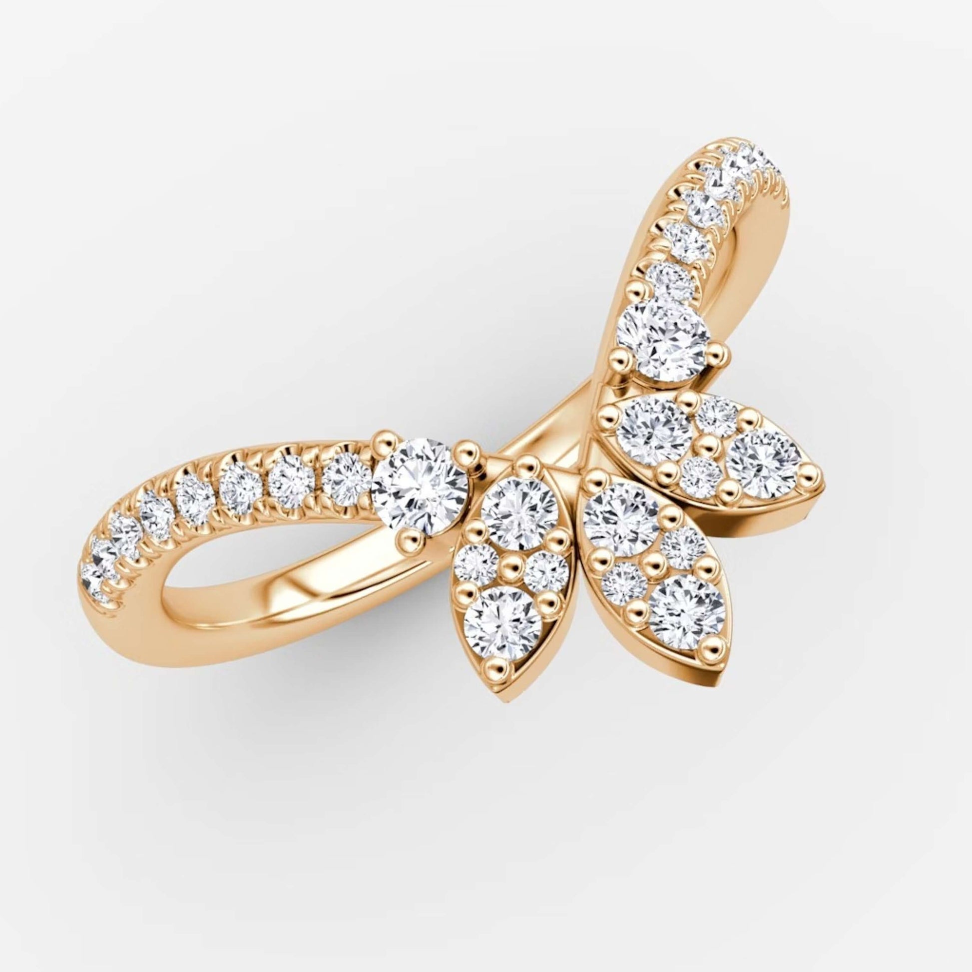 Round Cut Diamond Wedding Band Ring For Gf