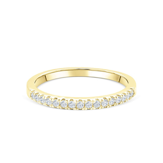 Round Cut Half Eternity Diamond Ring