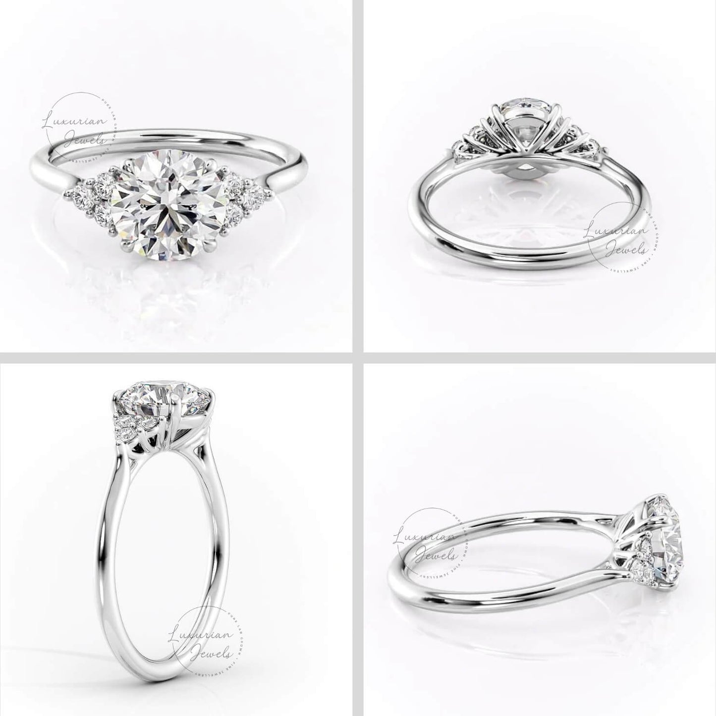 Round Cut Lab Anniversary Ring