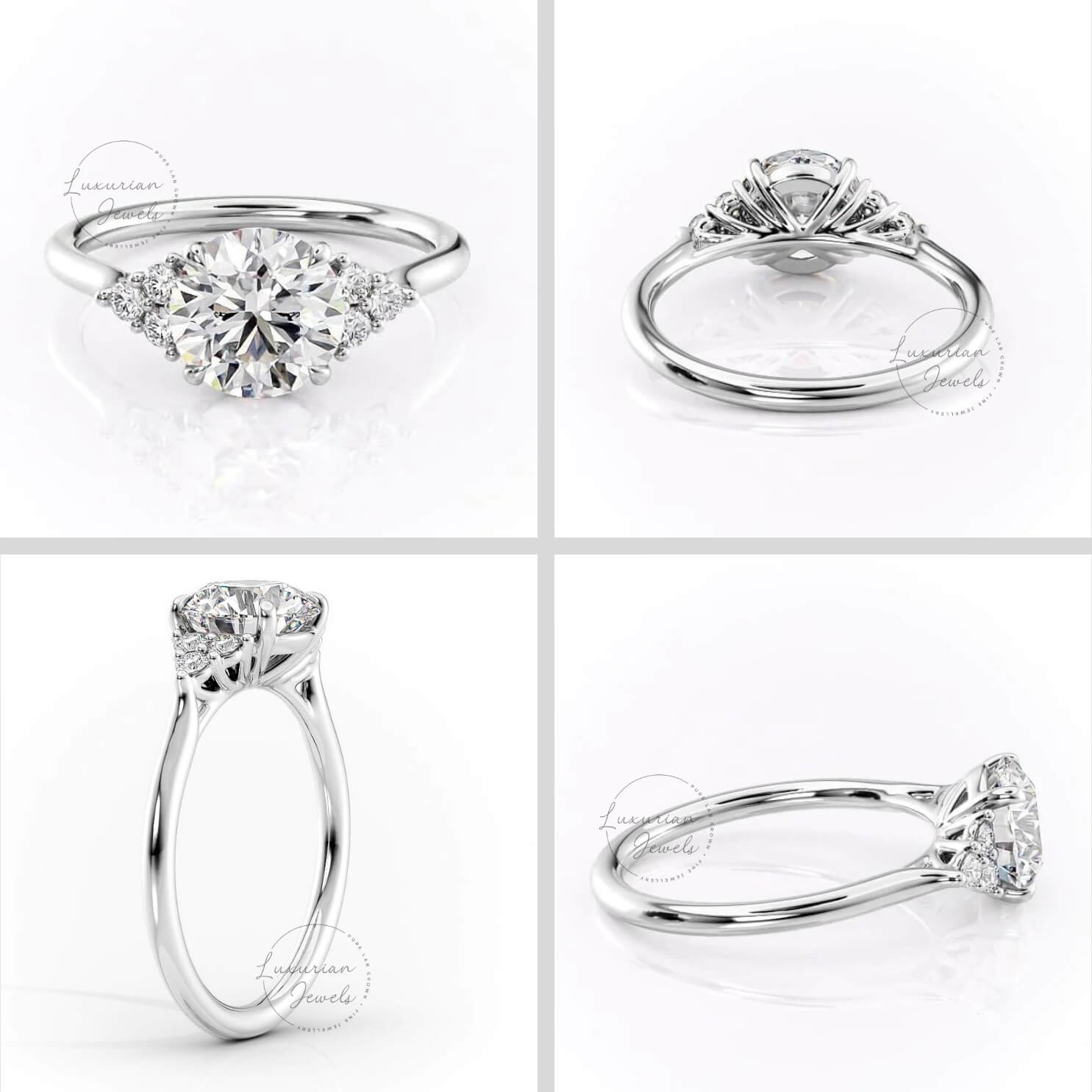 Round Cut Lab Anniversary Ring
