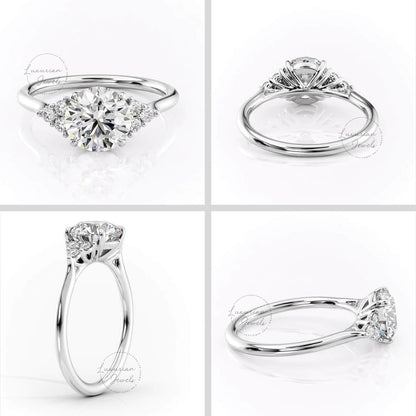 Round Cut Lab Anniversary Ring