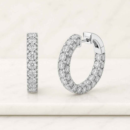 Round Cut Lab Diamond Bridesmaid Earrings  Solitaire Diamond Drop Earrings 14K Yellow Gold Hand Made Diamond Lever Back Earrings