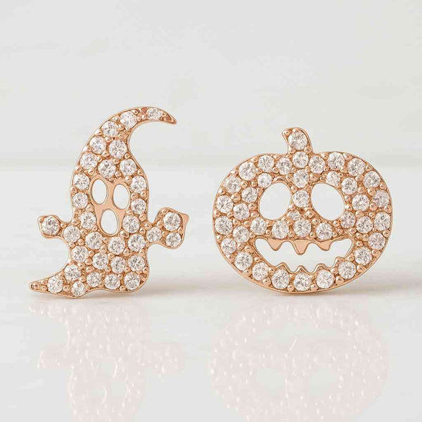 Round Cut Lab Diamond Cluster Fan Earrings, Modern Fan Style Statement Earring