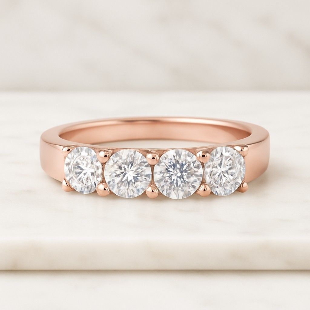 Round Cut Lab Diamond Hidden Halo Solitaire Engagement Ring 0.50 Carat Lab Grown Diamond Wedding Ring 14K Yellow Gold Claw Prong Set Ring